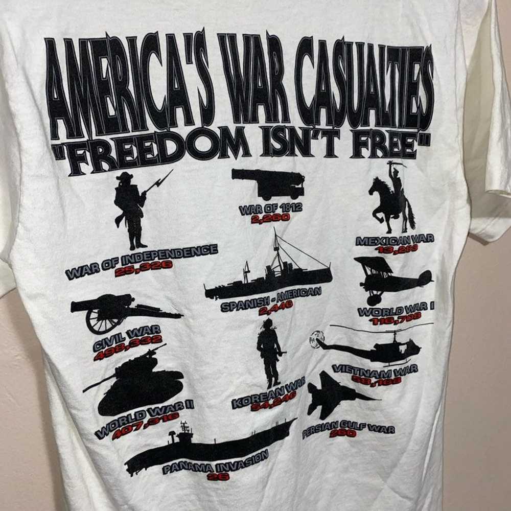 Vintage America’s War Freedom T Shirt S - image 2