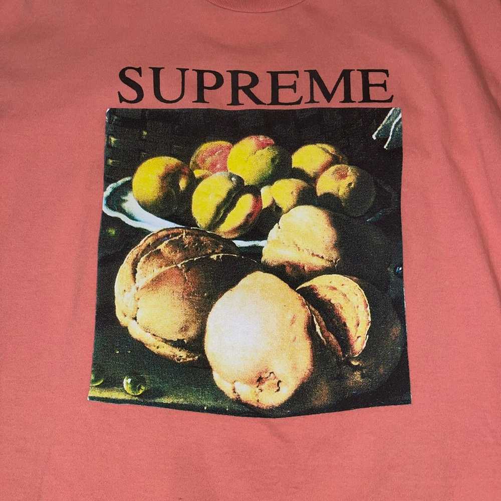 Supreme Still Life Peaches FW18 Graphic T-Shirt - image 3