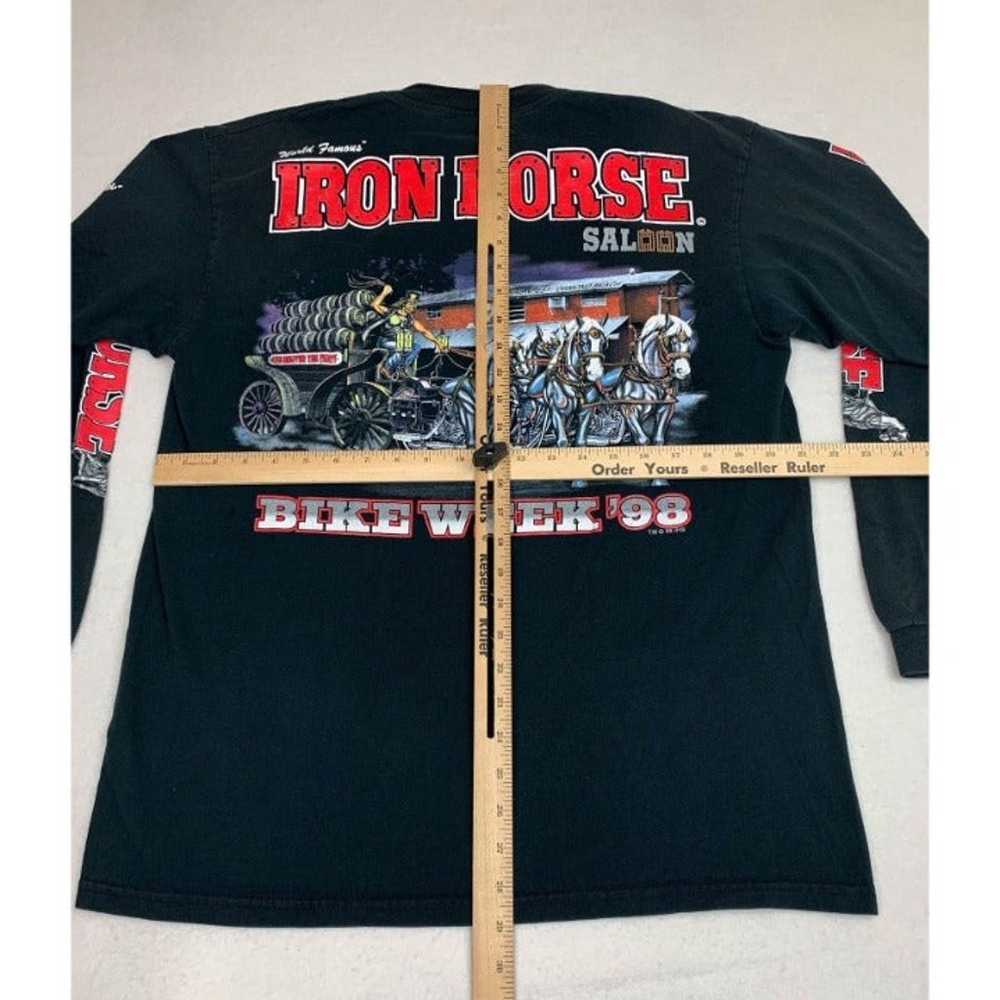 Vintage 90s Iron Horse Saloon Bike Week T-Shirt L… - image 6