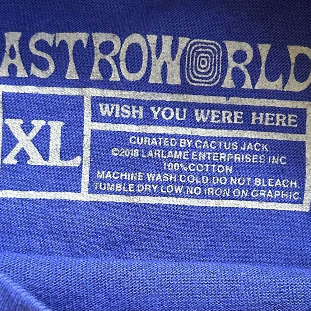 Travis Scott Astroworld Blue LA Exclusive Shirt S… - image 3