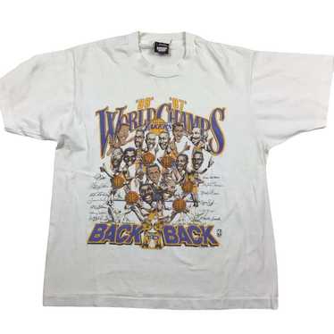 80s LA Lakers vintage NBA single stitch T-shirt - image 1