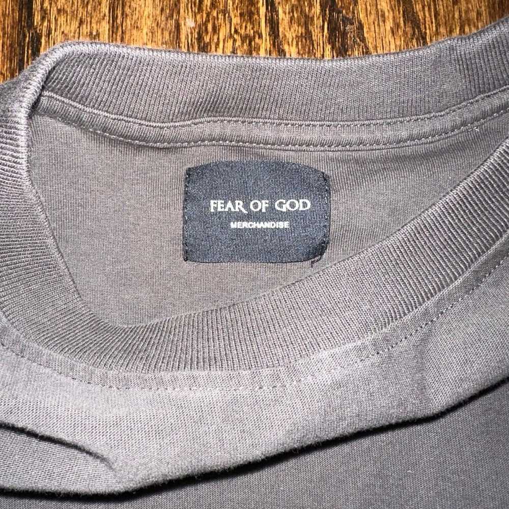 Fear of God T-Shirt Black Gray Inside Out Fourth … - image 2