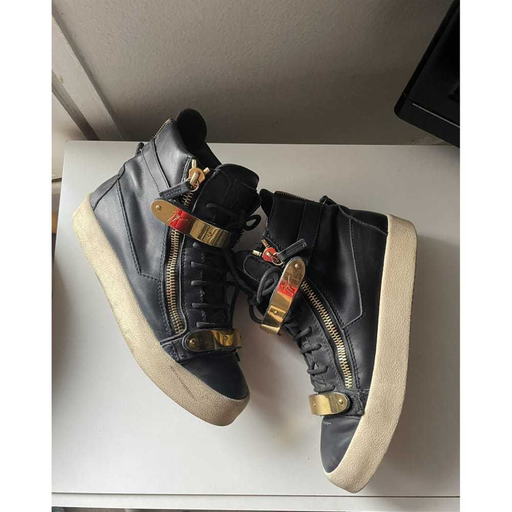 Giuseppe Zanotti Coby leather high trainers - image 3