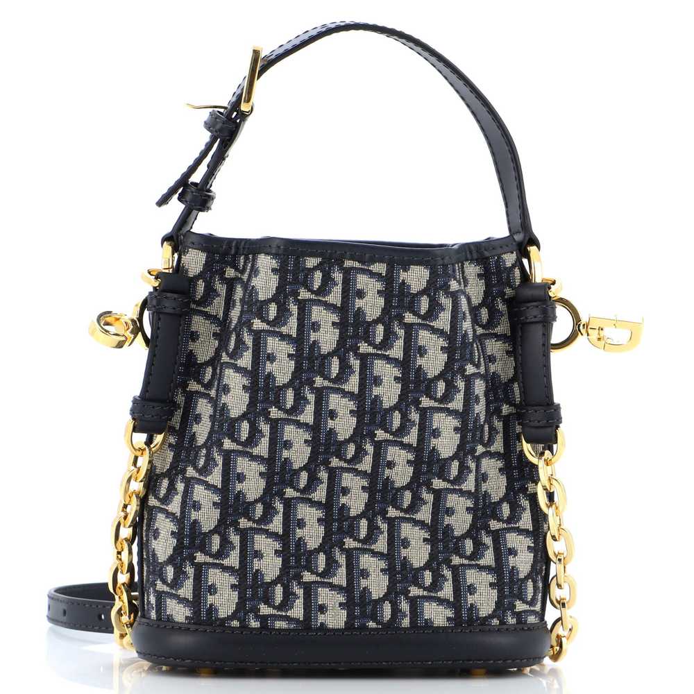 Christian Dior C'est Convertible Bucket Bag Obliq… - image 1