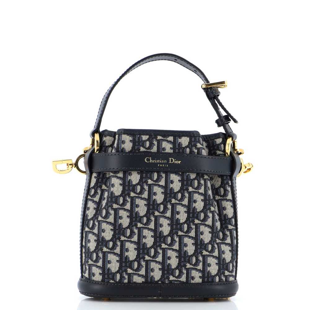 Christian Dior C'est Convertible Bucket Bag Obliq… - image 3