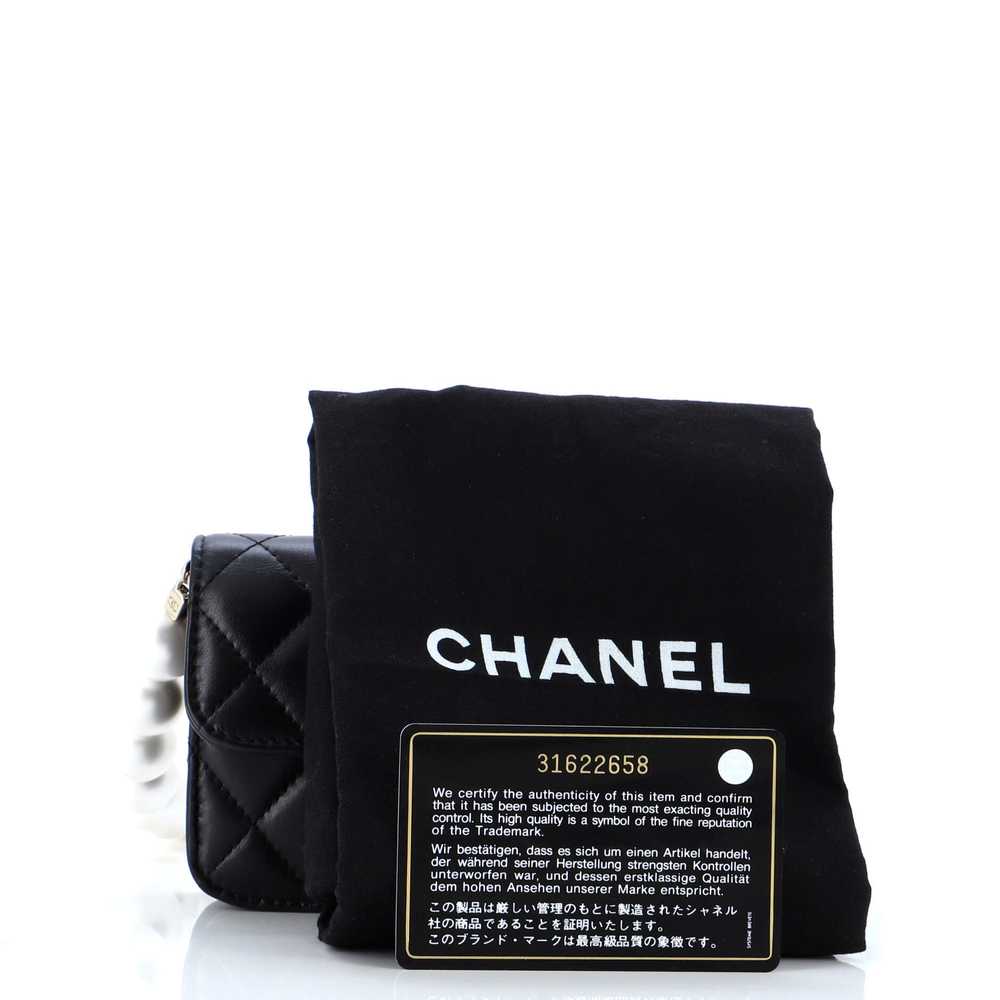 CHANEL Pearl Strap CC Wallet on Chain Quilted Cal… - image 2