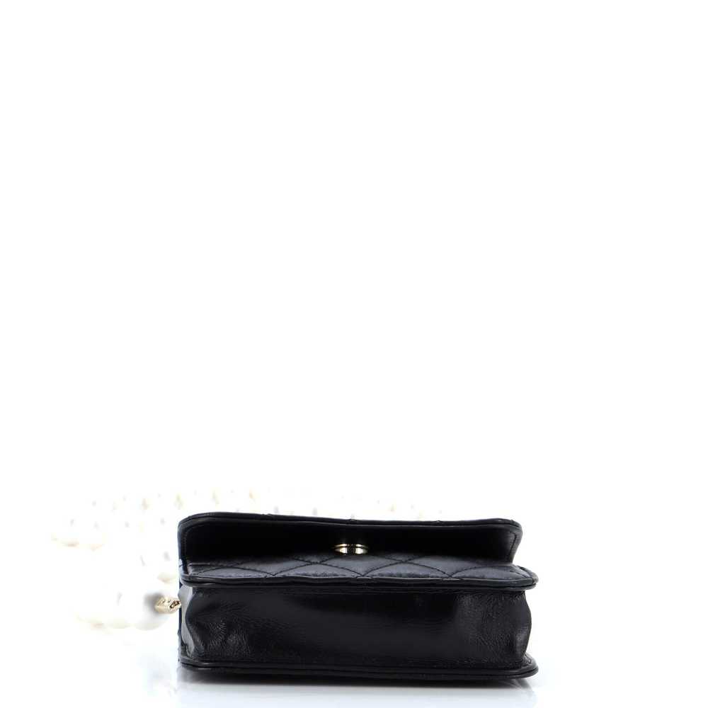 CHANEL Pearl Strap CC Wallet on Chain Quilted Cal… - image 5