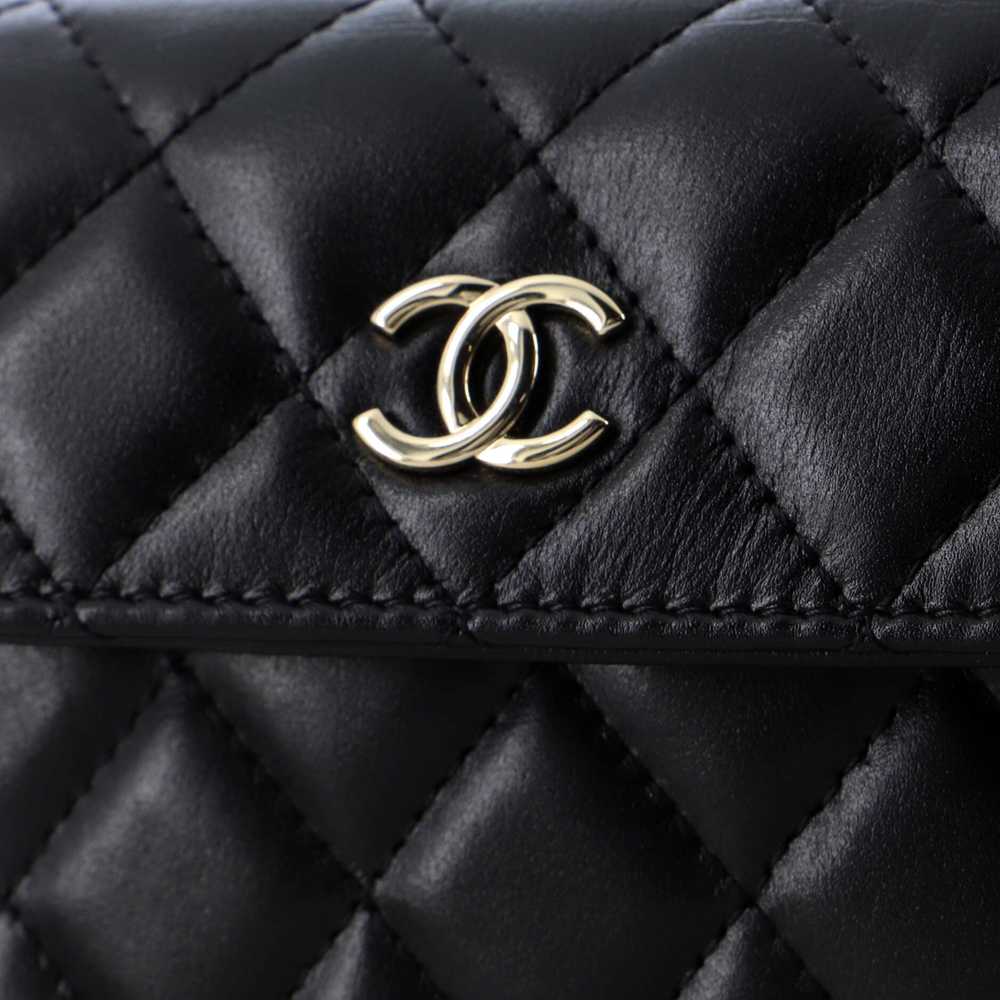 CHANEL Pearl Strap CC Wallet on Chain Quilted Cal… - image 7