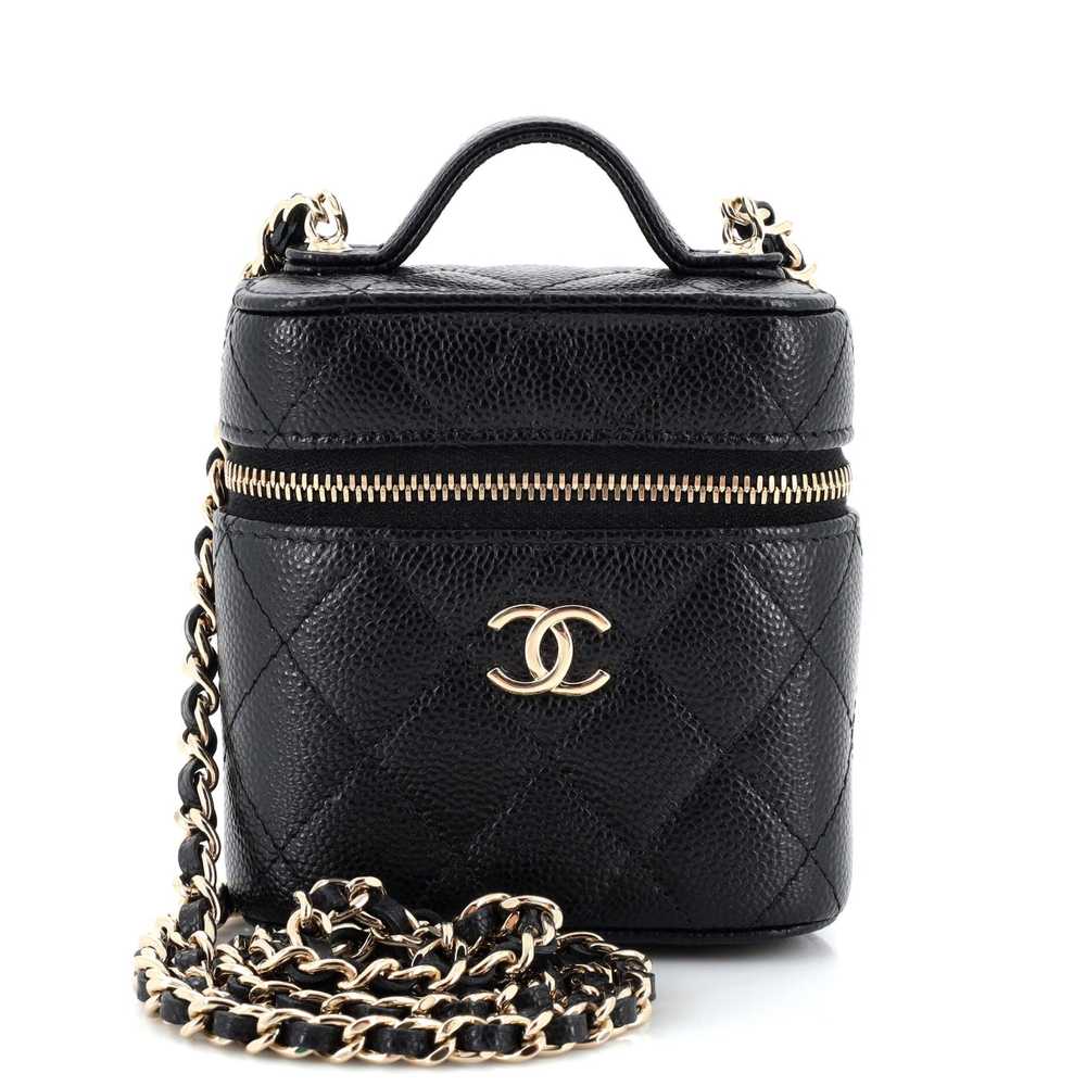 CHANEL Handle with Care Vanity Case with Chain Qu… - image 1