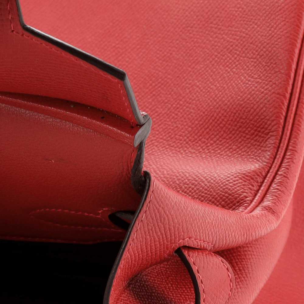 Hermes Birkin Handbag Rouge Casaque Epsom with Go… - image 8
