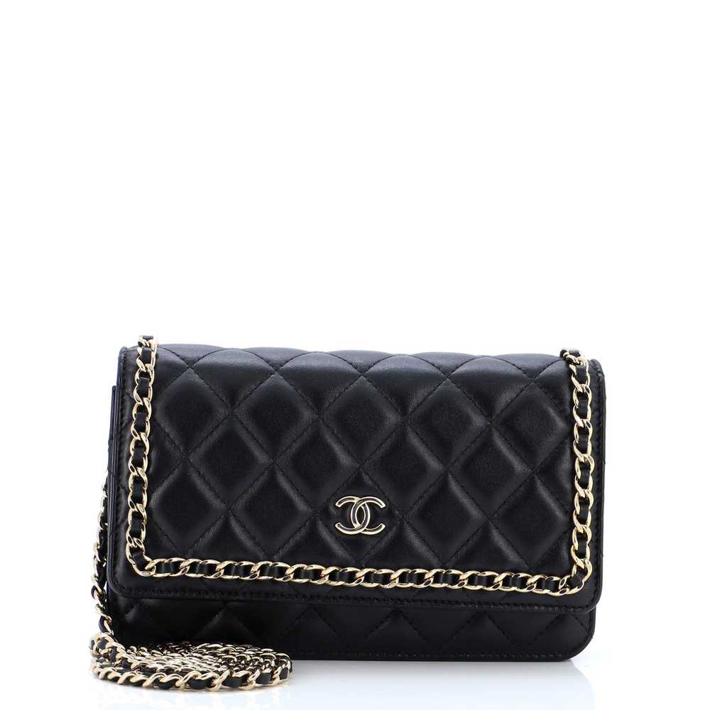 CHANEL Chain Around Wallet on Chain Quilted Lambs… - image 1