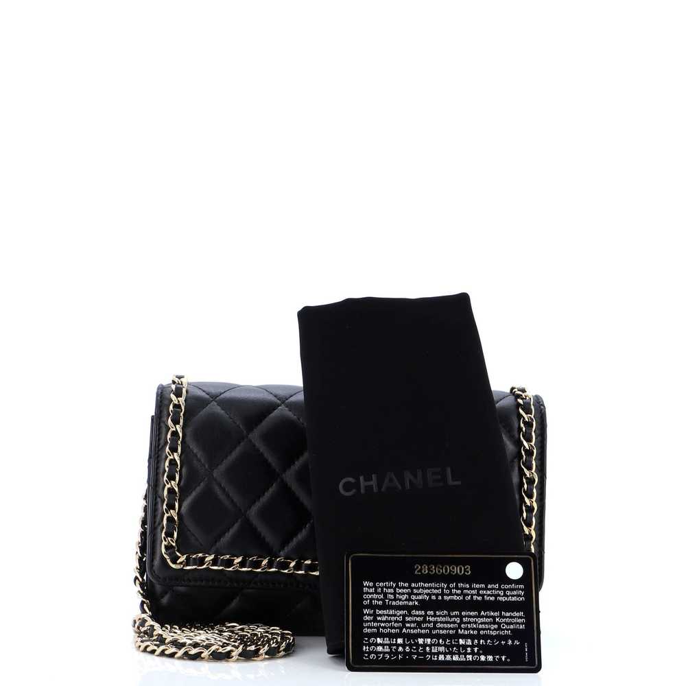 CHANEL Chain Around Wallet on Chain Quilted Lambs… - image 2