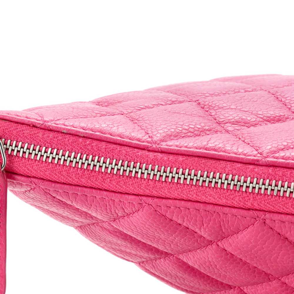 CHANEL O Case Clutch Quilted Caviar Large - image 8