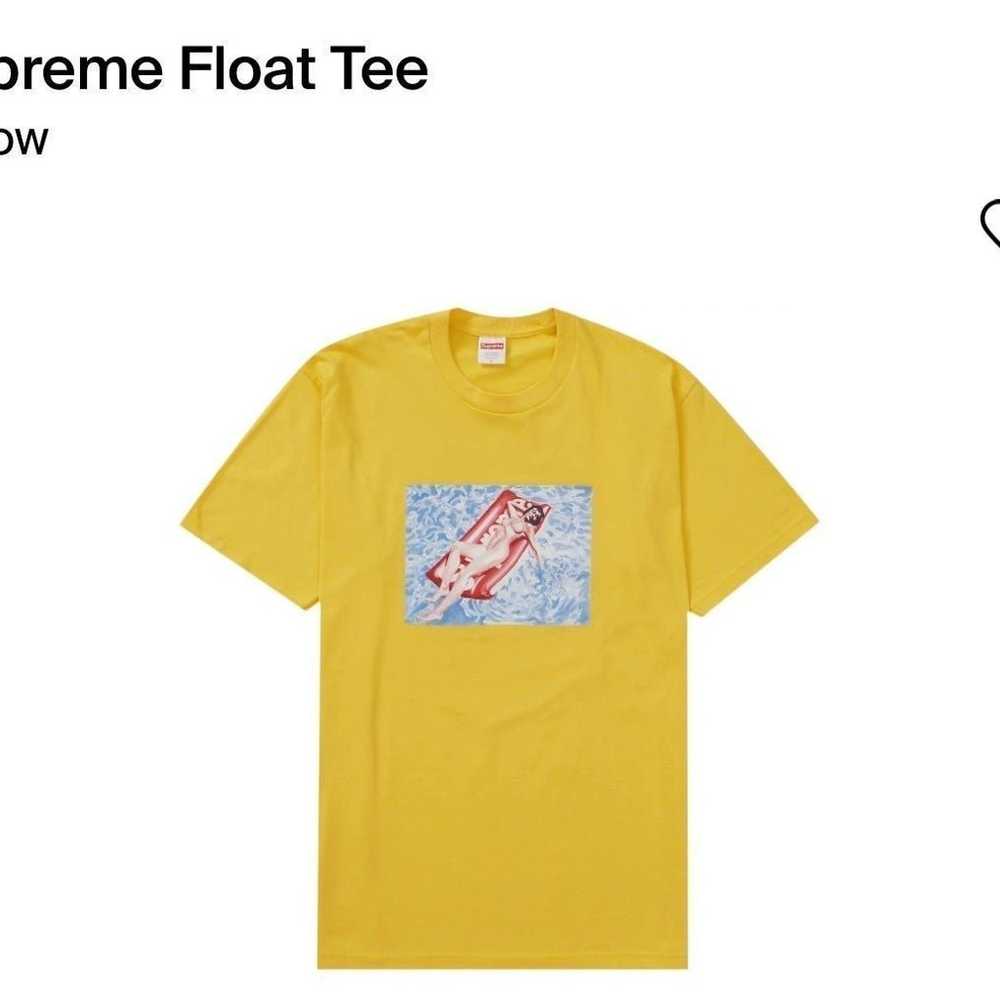 Supreme Float Tee Yellow Size XL - image 3