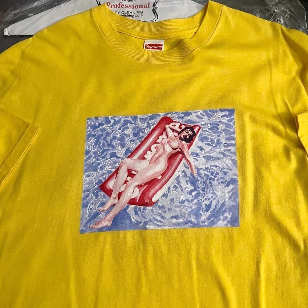 Supreme Float Tee Yellow Size XL - image 5