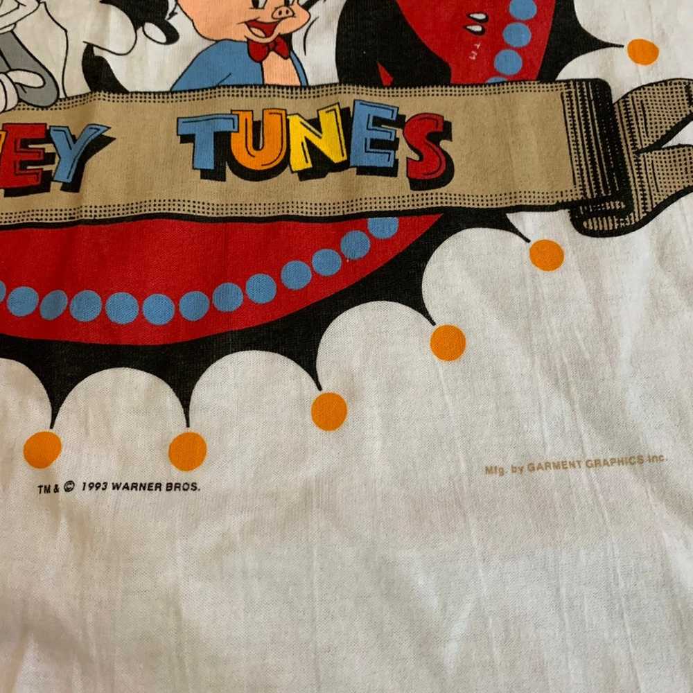 Vintage 90s Looney Tunes Cartoon T-shirt Single S… - image 3