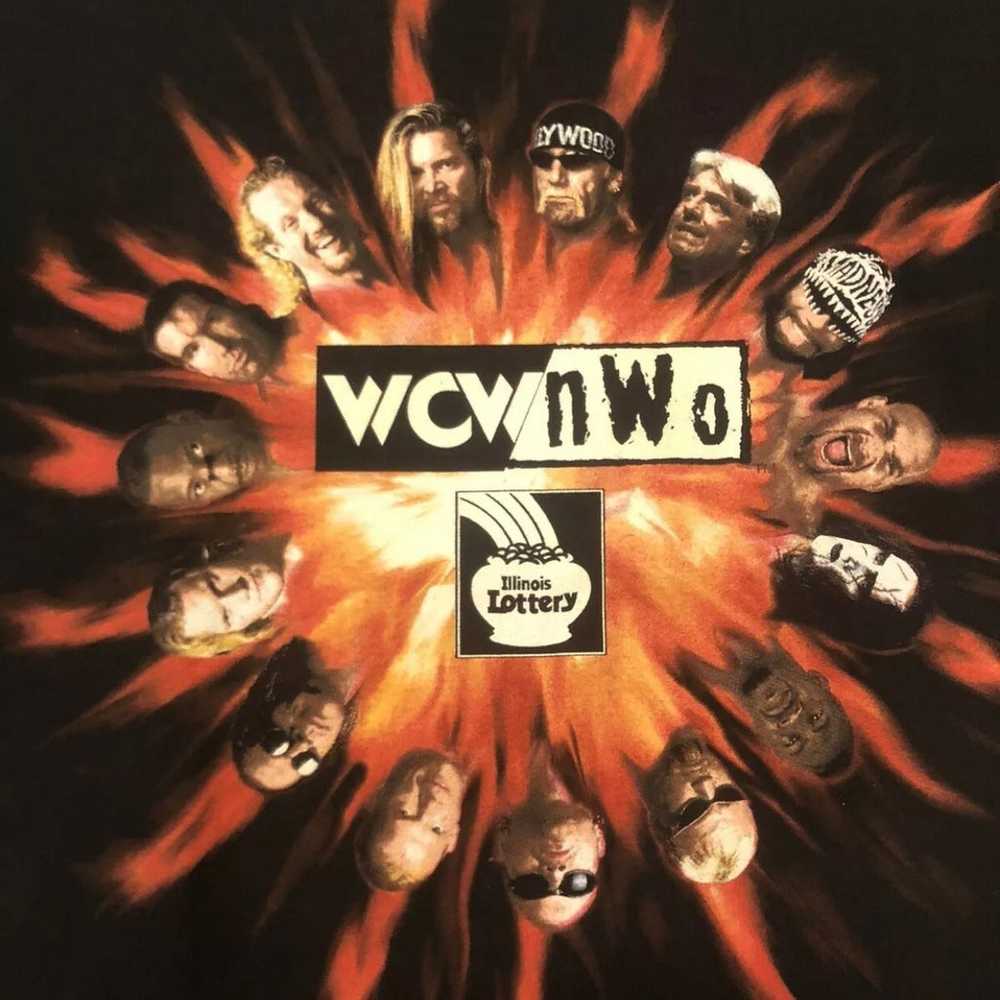 Vintage 90s WCW Wrestling NWO T-Shirt Size XL Ill… - image 2