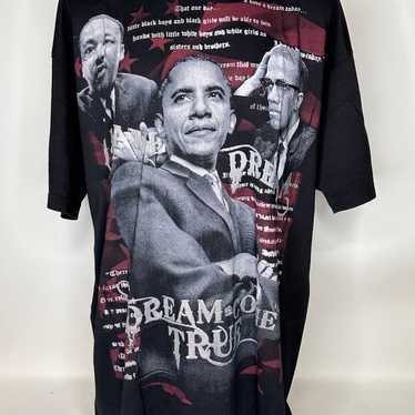 Malcolm Martin Obama Graphic T-Shirt Men's Black … - image 1
