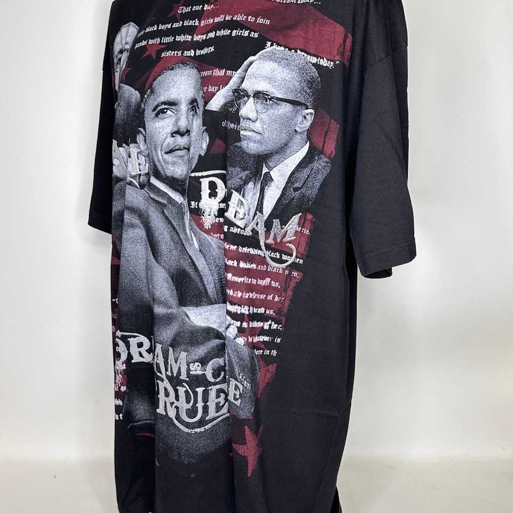 Malcolm Martin Obama Graphic T-Shirt Men's Black … - image 2