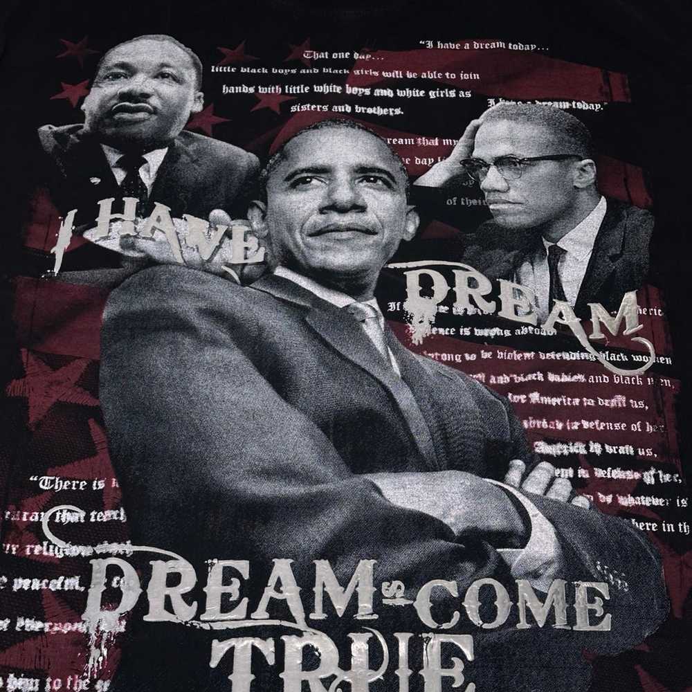 Malcolm Martin Obama Graphic T-Shirt Men's Black … - image 6