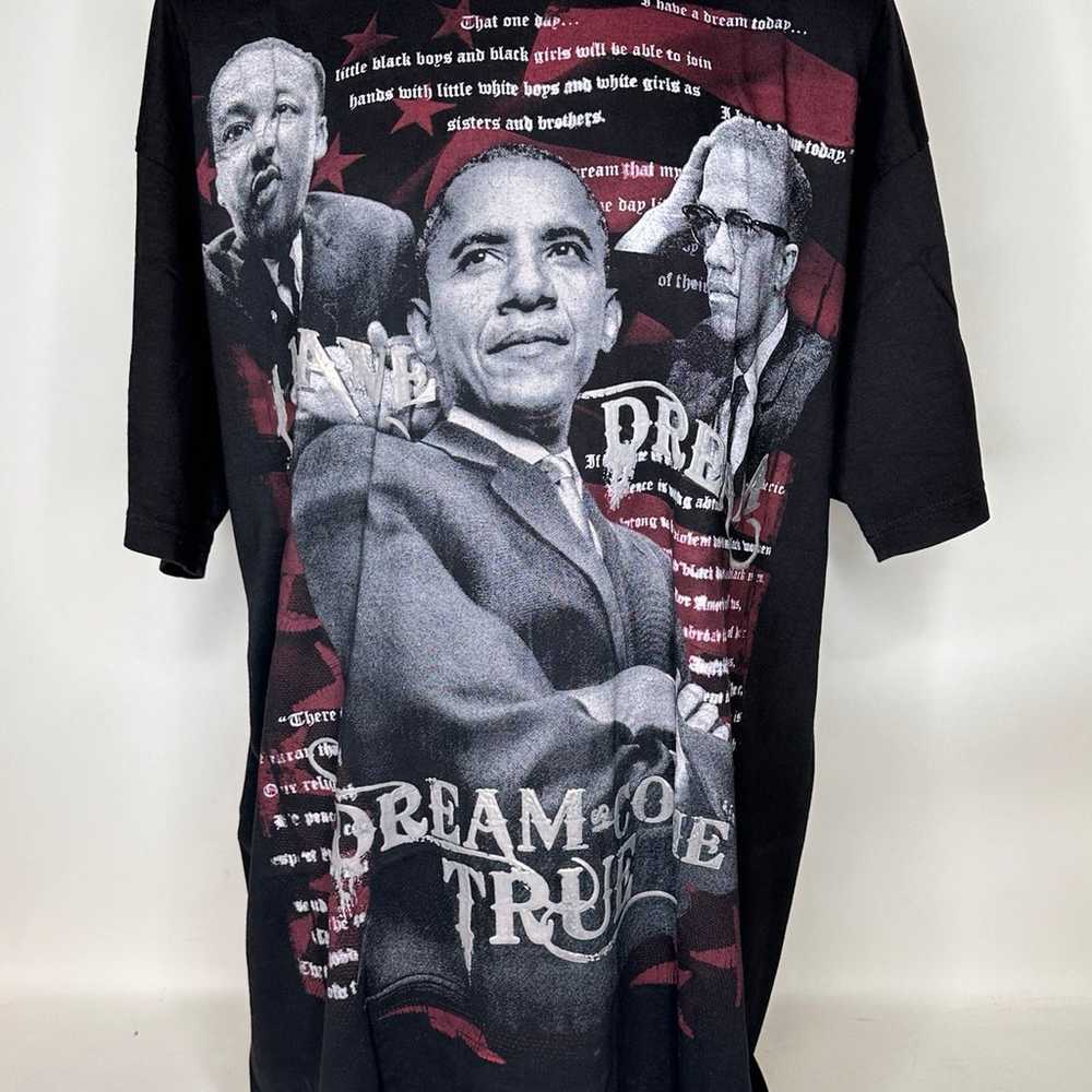 Malcolm Martin Obama Graphic T-Shirt Men's Black … - image 8