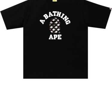 BAPE STA Pattern College Relaxed Fit Tee ‘black/b… - image 1