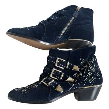 Chloé Susanna velvet western boots - image 1