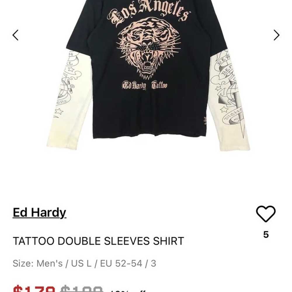 ed hardy tattoo long sleeve shirt for men - image 10