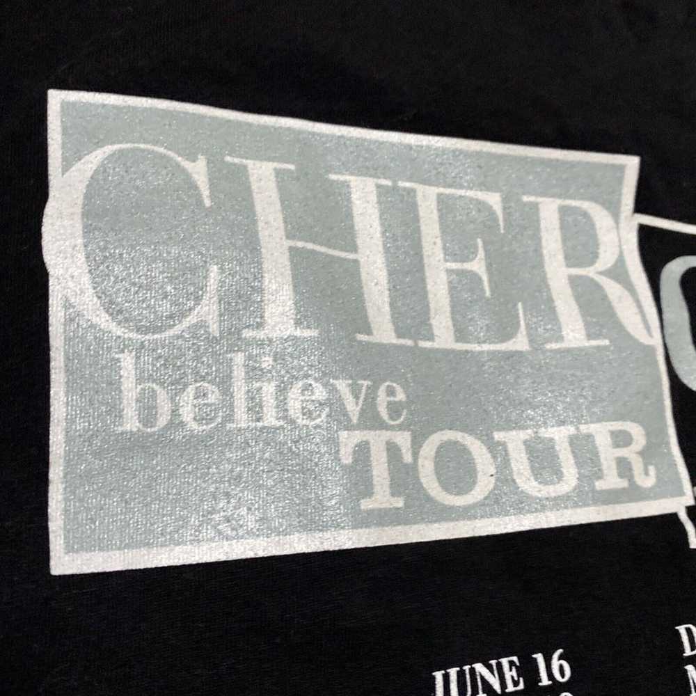 Vintage Cher 1999 Believe Tour Men's M Black 90s … - image 9