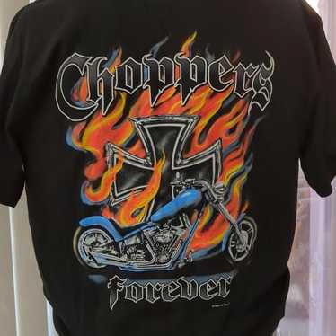 vintage Graphic tee  ed hardy style Choppers fore… - image 1