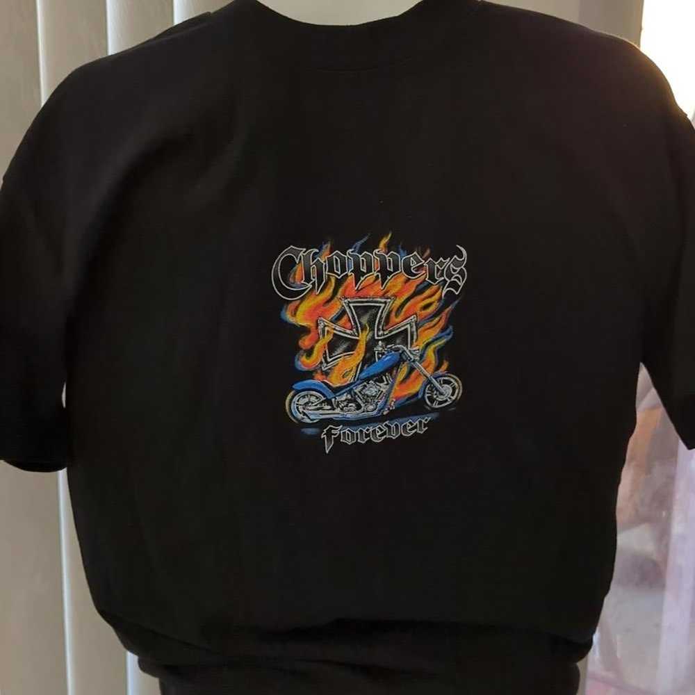 vintage Graphic tee  ed hardy style Choppers fore… - image 2