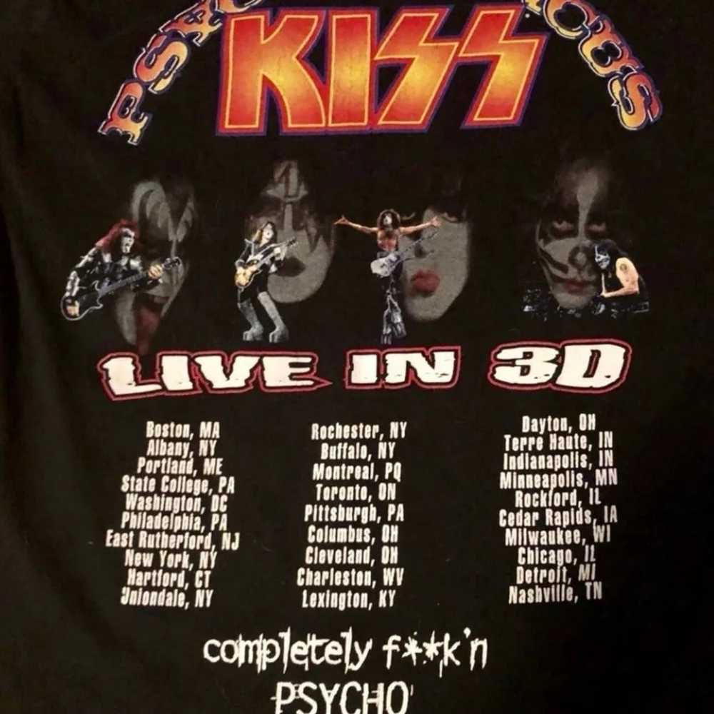Vintage 90’s Kiss Psycho Circus Concert Tour T Sh… - image 3