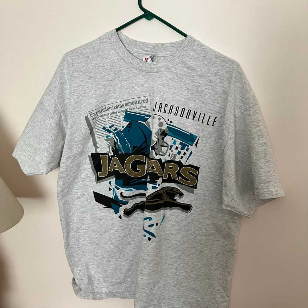 vtg 90s NFL t-shirt XL jacksonville jaguars expan… - image 2