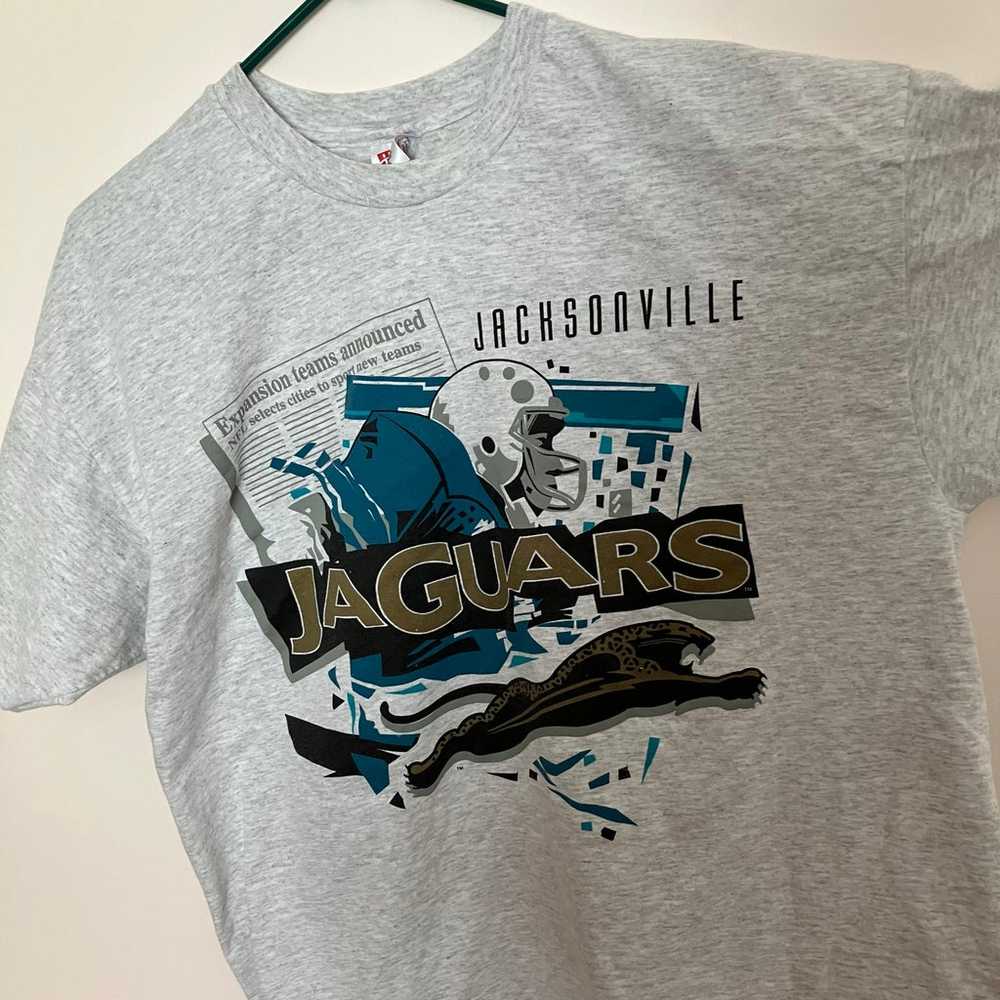 vtg 90s NFL t-shirt XL jacksonville jaguars expan… - image 3