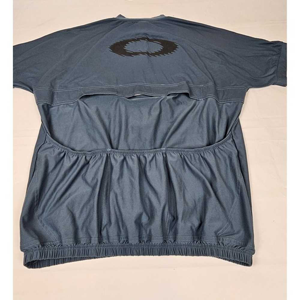 Vintage Oakley Cycling Jersey Shirt Gray-Blue Big… - image 4