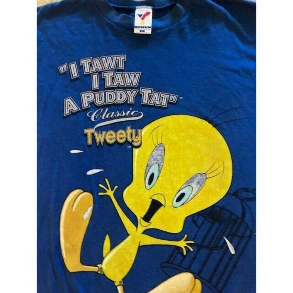 Vintage 1993 Warner Brothers Tweety Bird "I Tawt … - image 2