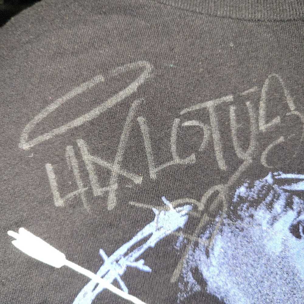 Autographed Lil X Lotus Life's A Monster TShirt - image 3