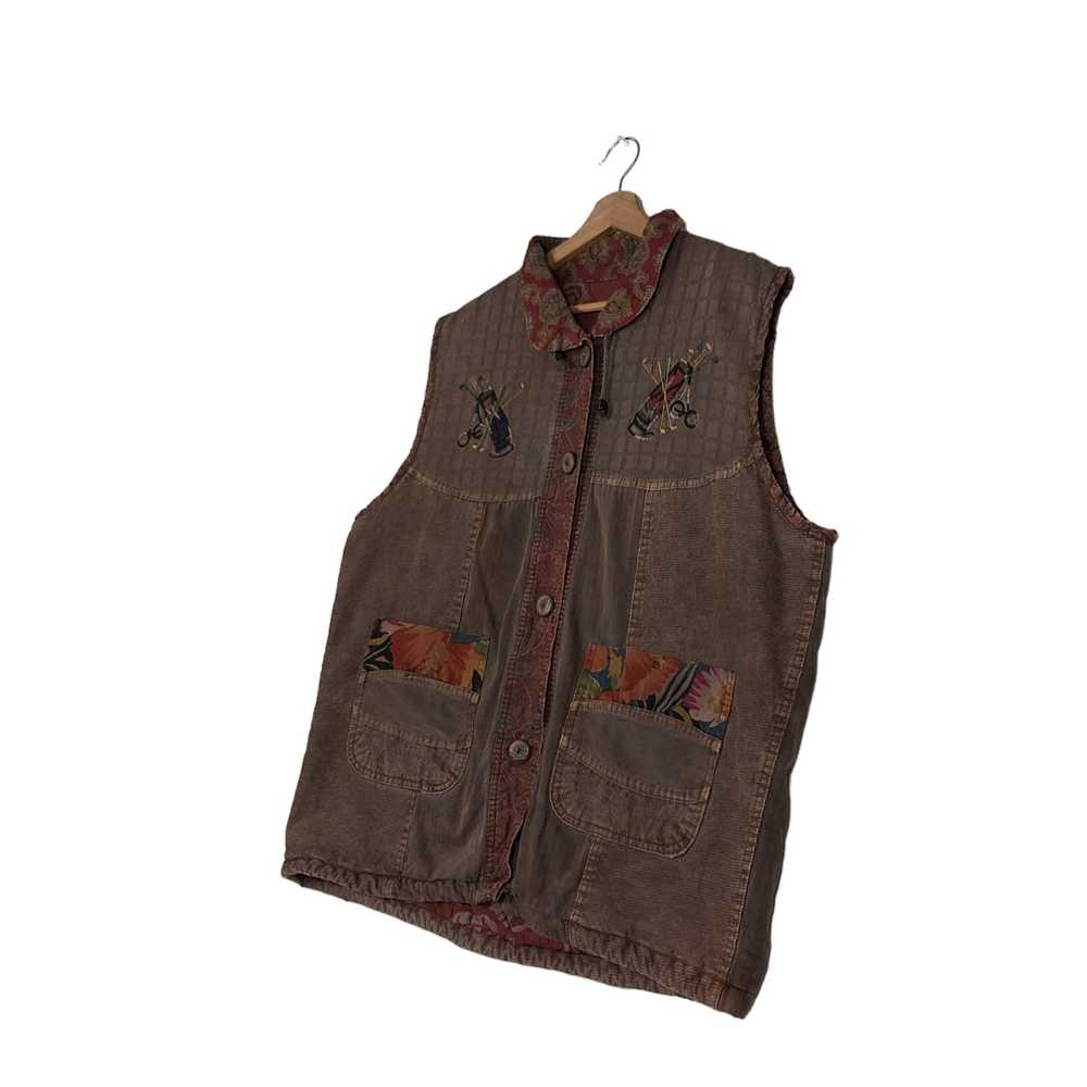 Japanese Brand × Vintage 🔥90’s Vintage Vest Nati… - image 2