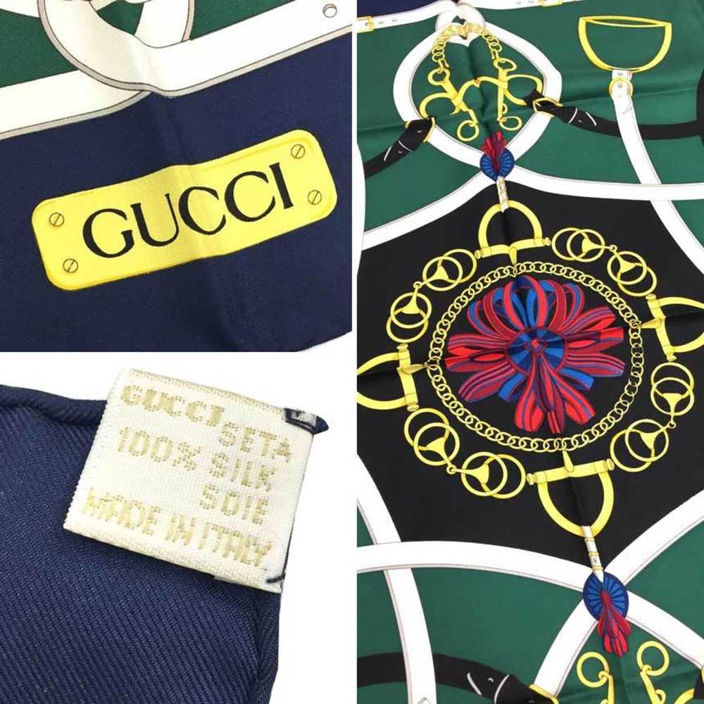 Gucci Gucci Scarf Muffler Stole Carre 100% Silk H… - image 3