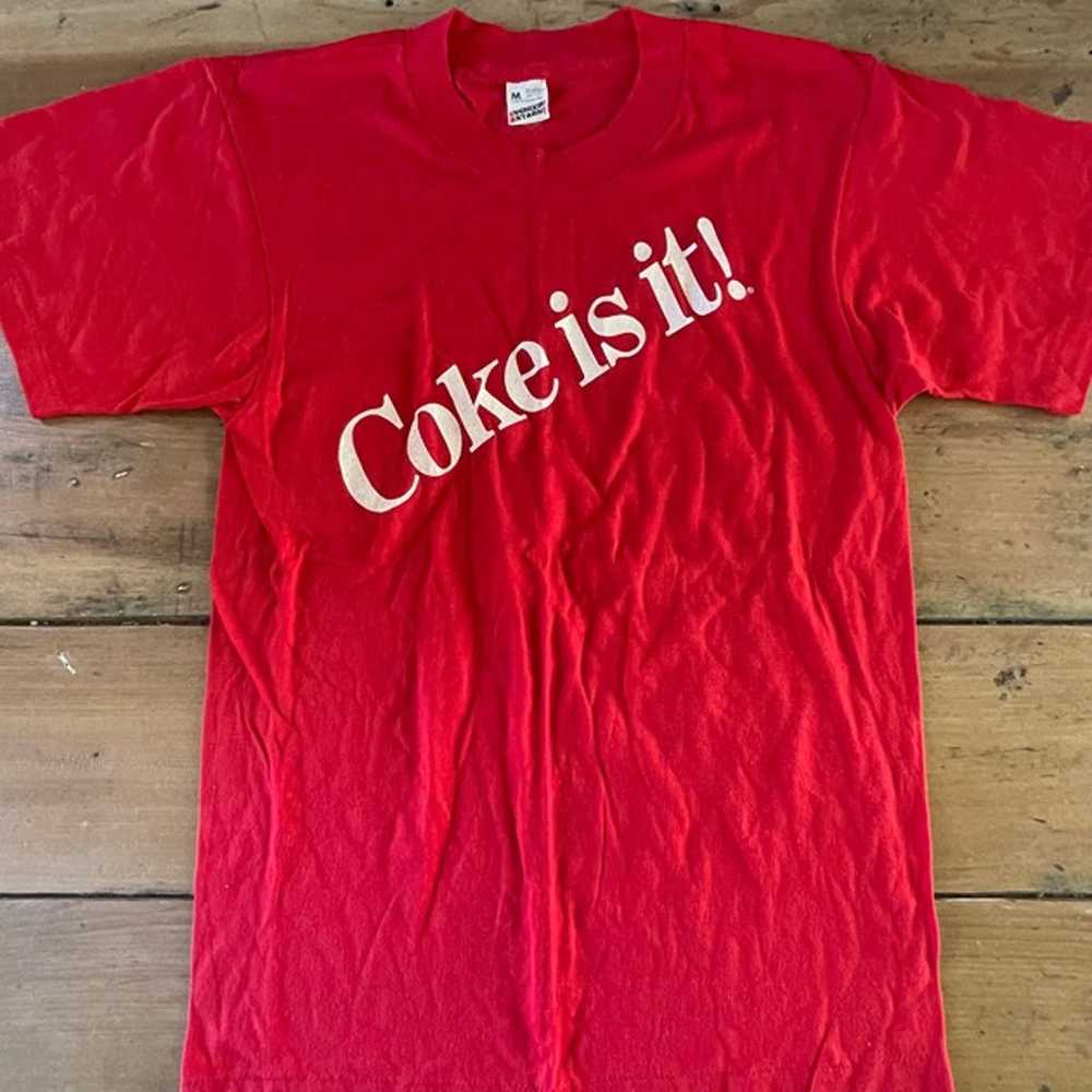 Vintage Single Stitch 1984 "Coke is It" Rock 108 … - image 2