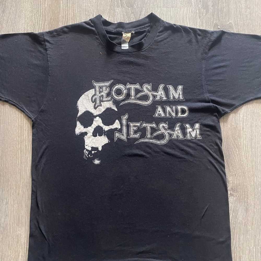 1987 Flotsam and Jetsam Tour T shirt, OG Screen S… - image 1