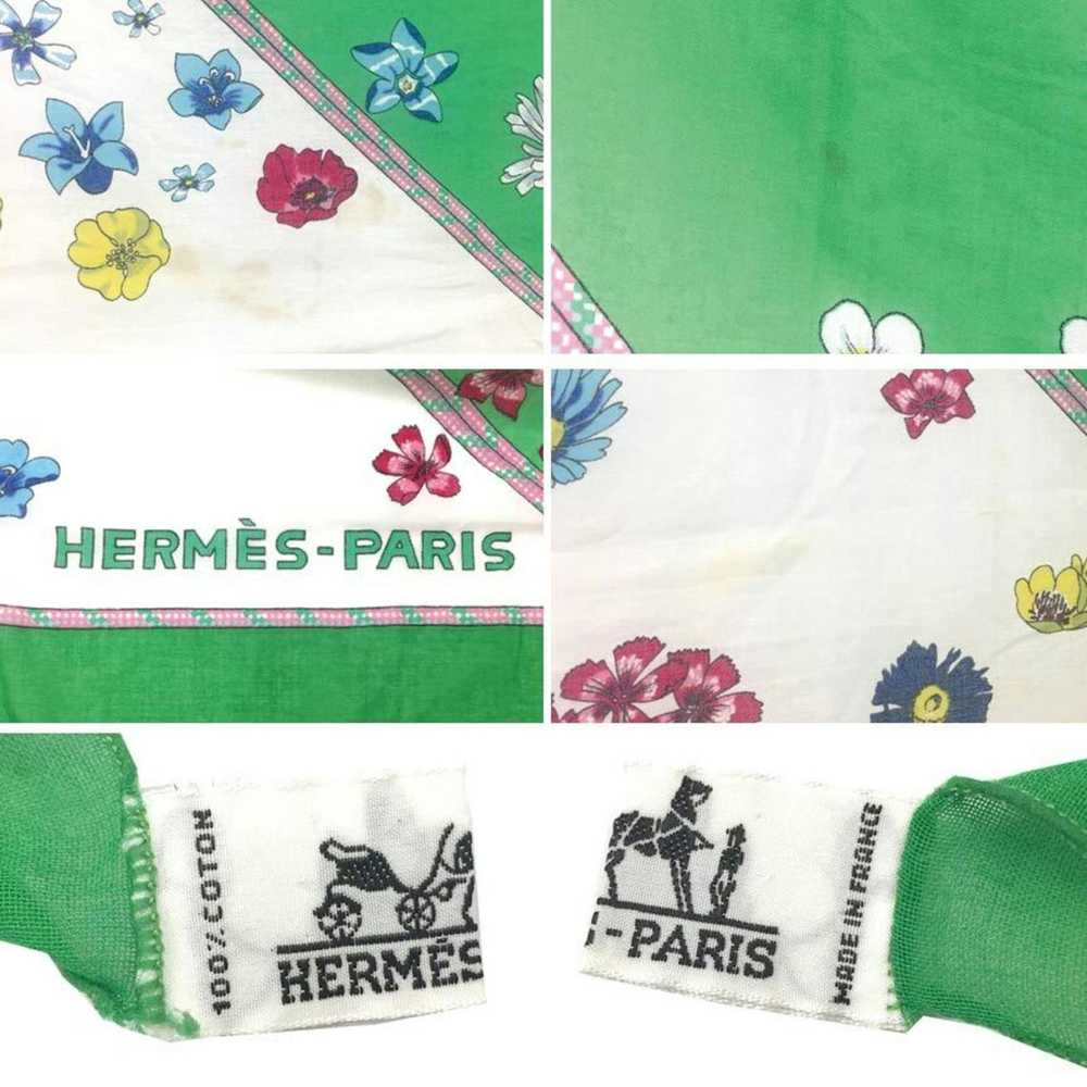 Hermes HERMES Scarf Stole Shawl Pareo Flower Larg… - image 3