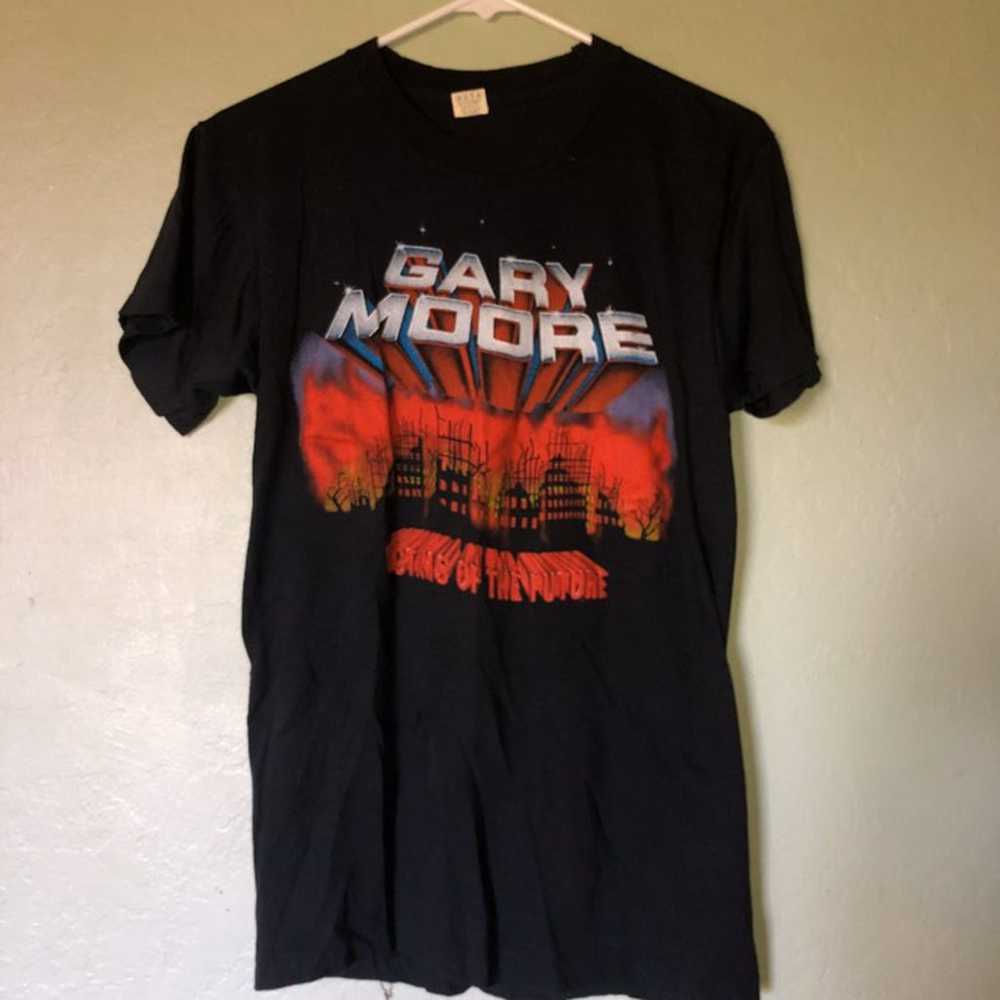 Vintage 80s Gary Moore band tshirt - image 1
