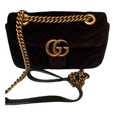 Gucci Gg Marmont Chain Flap velvet crossbody bag - image 1