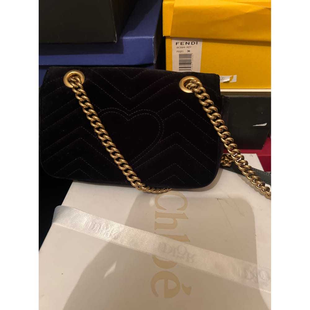 Gucci Gg Marmont Chain Flap velvet crossbody bag - image 2