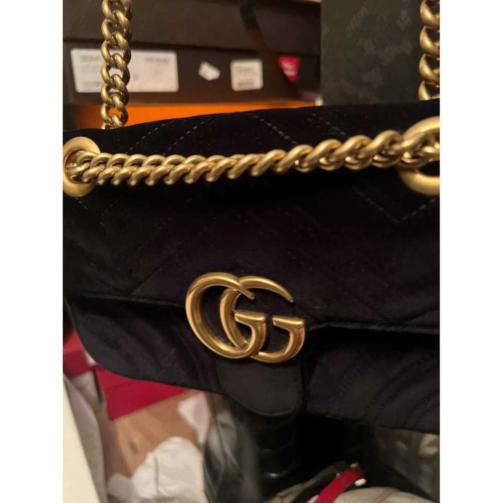 Gucci Gg Marmont Chain Flap velvet crossbody bag - image 9