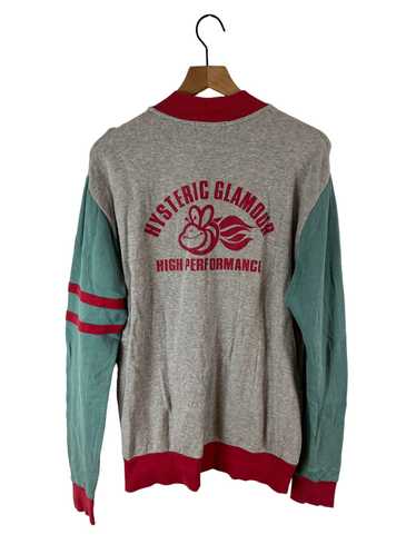 HYSTERIC GLAMOUR Printed Sweat Switching Knit (Jumper) Grey F