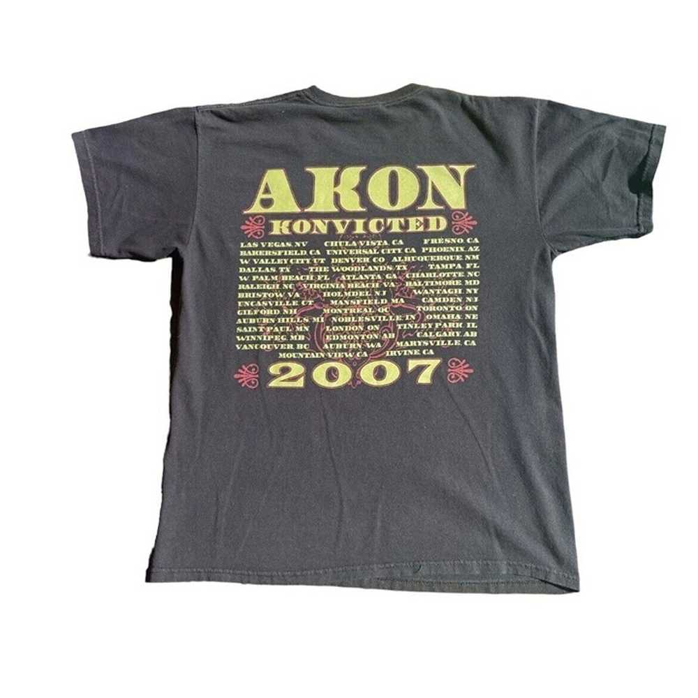 2007 Akon Konvicted Album Tour Promo T Shirt Size… - image 5