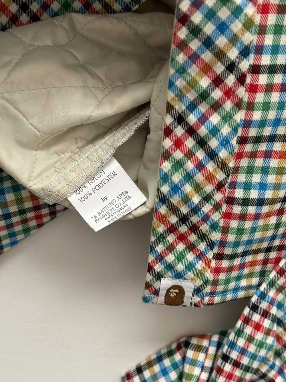 Bape × Vintage Quilted Plaid Button Up Shirt - image 6
