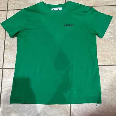 Green Off white t-shirt men’s size XL - image 1